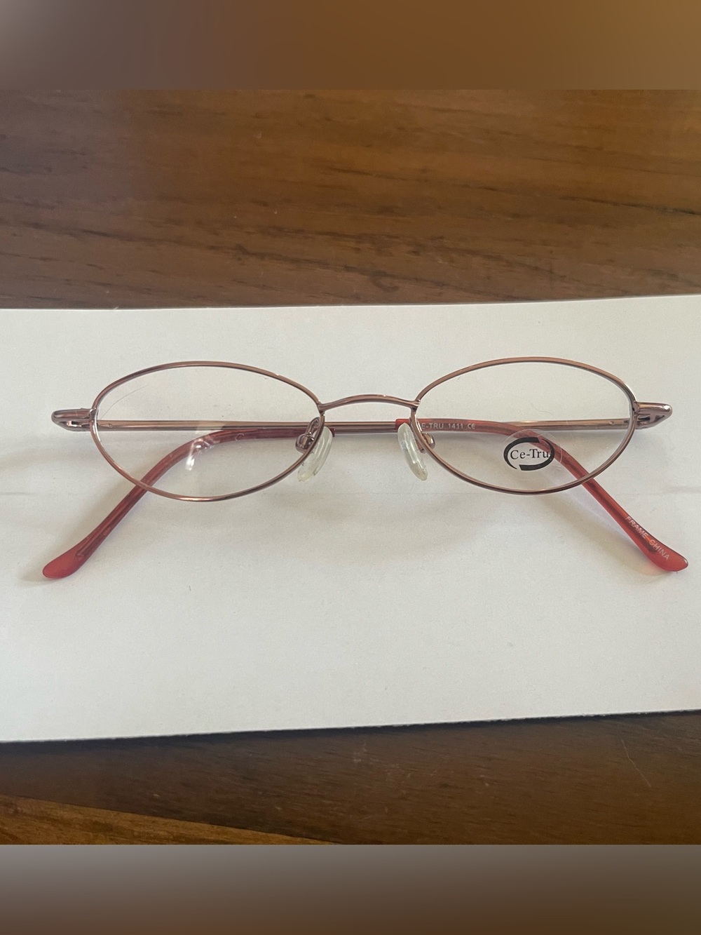 Oval Metal Frames in Cherry - Glasses